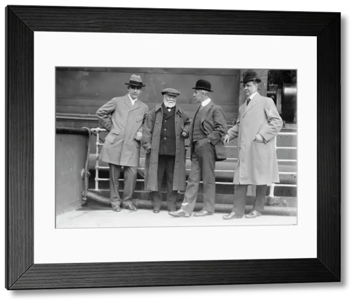 Framed Print : R.A. Franks, A. Carnegie, W.B. Dickson, 1910. Creator: Bain News Service Framed Print : R.A. Franks, A. Carnegie, W.B. Dickson, 1910. Creator: Bain News Service