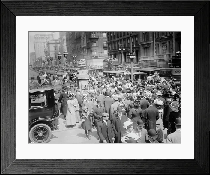 Framed Print : 5th Ave. - Easter 1911. Creator: Bain News Service Framed Print : 5th Ave. - Easter 1911. Creator: Bain News Service