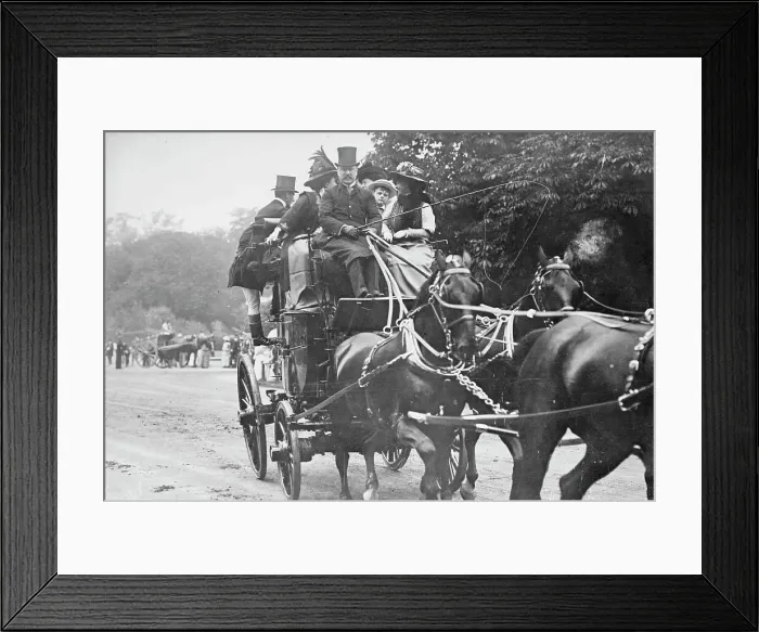 Framed Print : Lord Leconfield and Coach, between c1910 and c1915. Creator: Bain News Service Framed Print : Lord Leconfield and Coach, between c1910 and c1915. Creator: Bain News Service