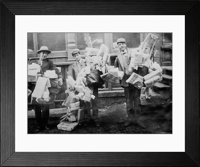 Framed Print : Christmas Mail, between c1910 and c1915. Creator: Bain News Service Framed Print : Christmas Mail, between c1910 and c1915. Creator: Bain News Service