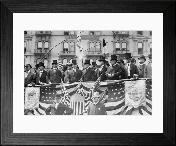Framed Print : Dougherty, Dix, Gaynor, Cropsey, Gen. Grant, between 1910 and 1915. Creator: Bain News Service Framed Print : Dougherty, Dix, Gaynor, Cropsey, Gen. Grant, between 1910 and 1915. Creator: Bain News Service