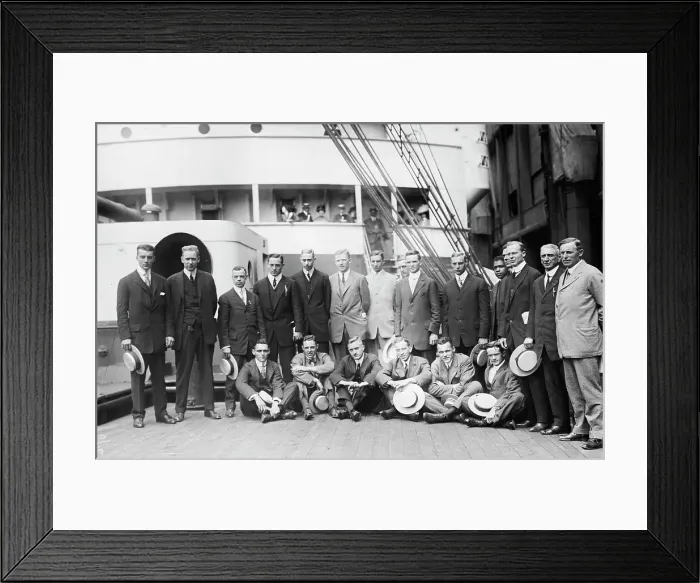 Framed Print : Harvard - Yale Athletes, between c1910 and c1915. Creator: Bain News Service Framed Print : Harvard - Yale Athletes, between c1910 and c1915. Creator: Bain News Service