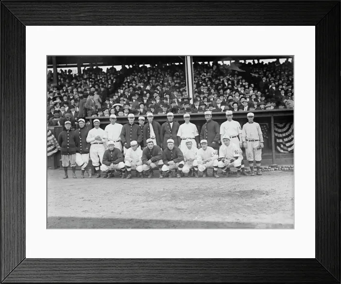 Framed Print : N.Y. Americans, 4 / 22 / 11, Baseball, 1911. Creator: Bain News Service Framed Print : N.Y. Americans, 4 / 22 / 11, Baseball, 1911. Creator: Bain News Service