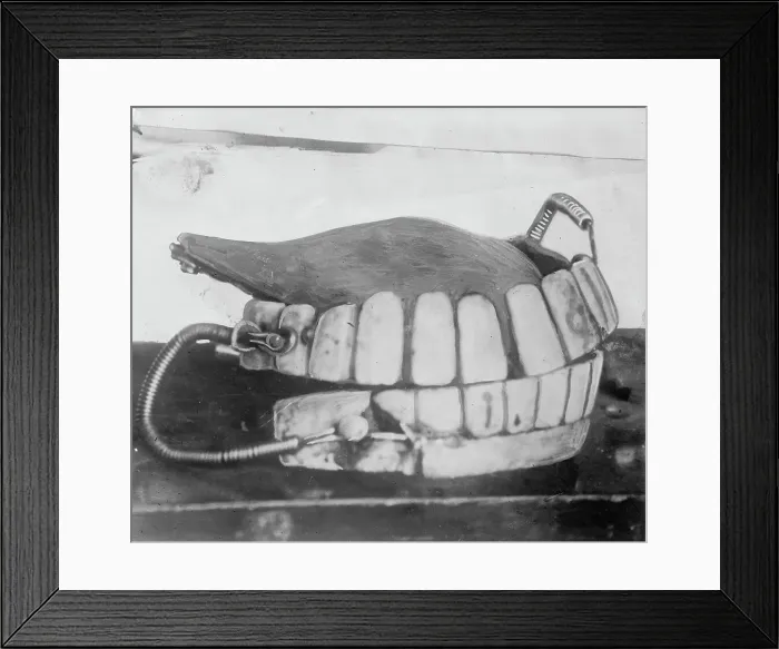 Framed Print : George Washington's teeth, between c1910 and c1915. Creator: Bain News Service Framed Print : George Washington's teeth, between c1910 and c1915. Creator: Bain News Service