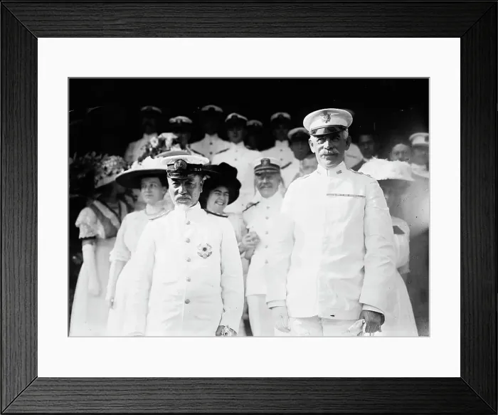 Framed Print : Togo at West Point with Gen. Barry, 1911. Creator: Bain News Service Framed Print : Togo at West Point with Gen. Barry, 1911. Creator: Bain News Service