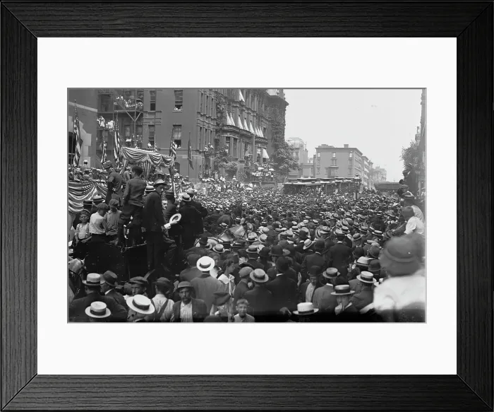 Framed Print : Breaking ground. for New Subway, between c1910 and c1915. Creator: Bain News Service Framed Print : Breaking ground. for New Subway, between c1910 and c1915. Creator: Bain News Service
