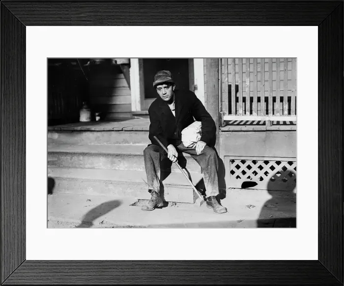 Framed Print : At door of Self-Master Colony, between c1910 and c1915. Creator: Bain News Service Framed Print : At door of Self-Master Colony, between c1910 and c1915. Creator: Bain News Service