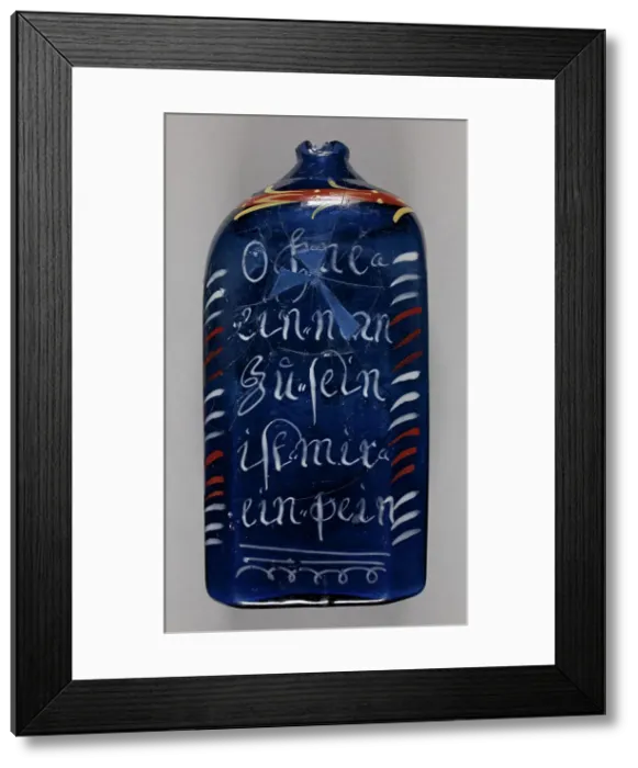 Framed Print : Cordial Bottle, c1775-1810. Creator: Unknown Framed Print : Cordial Bottle, c1775-1810. Creator: Unknown