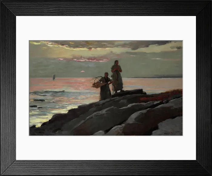 Framed Print : Saco Bay, 1896. Creator: Winslow Homer Framed Print : Saco Bay, 1896. Creator: Winslow Homer
