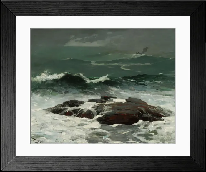 Framed Print : Summer Squall, 1877. Creator: Winslow Homer Framed Print : Summer Squall, 1877. Creator: Winslow Homer