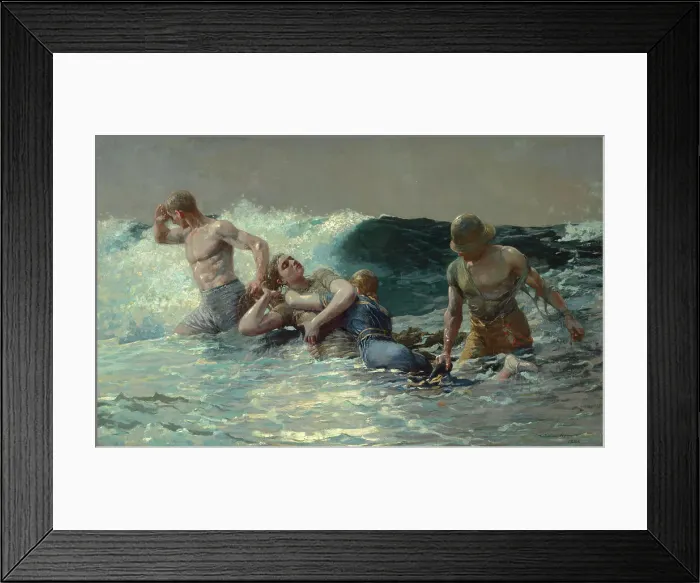 Framed Print : Undertow, 1886. Creator: Winslow Homer Framed Print : Undertow, 1886. Creator: Winslow Homer