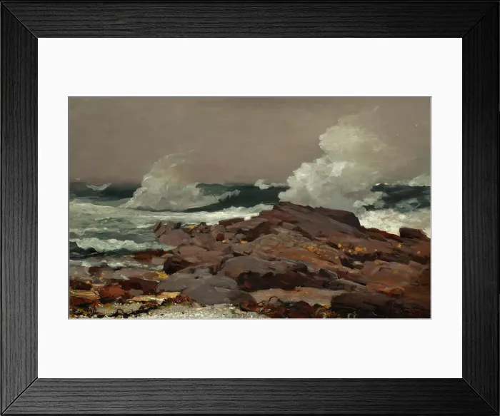 Framed Print : Eastern Point, 1900. Creator: Winslow Homer Framed Print : Eastern Point, 1900. Creator: Winslow Homer