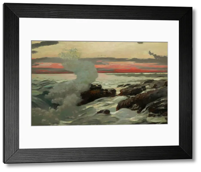 Framed Print : West Point, Prout's Neck, 1900. Creator: Winslow Homer Framed Print : West Point, Prout's Neck, 1900. Creator: Winslow Homer