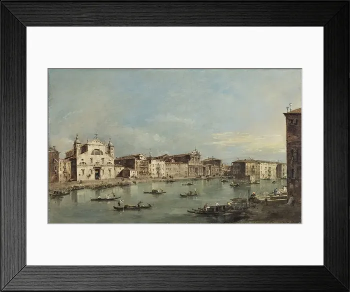 Framed Print : The Grand Canal with Santa Lucia and Santa Maria di Nazareth, 1780. Creator: Francesco Guardi Framed Print : The Grand Canal with Santa Lucia and Santa Maria di Nazareth, 1780. Creator: Francesco Guardi