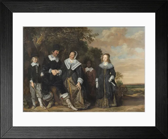 Framed Print : Family Group in a Landscape, 1645. Creator: Frans Hals Framed Print : Family Group in a Landscape, 1645. Creator: Frans Hals