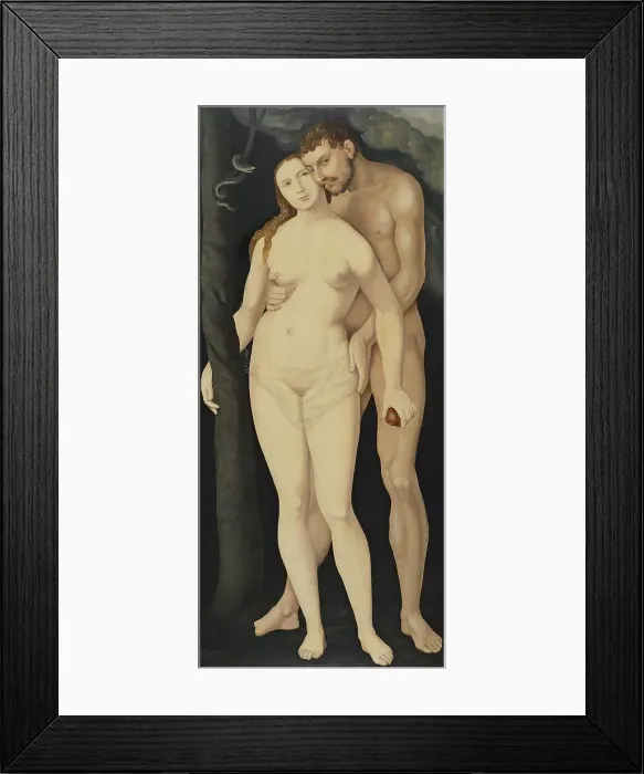 Framed Print : Adam and Eve, 1531. Creator: Hans Baldung Framed Print : Adam and Eve, 1531. Creator: Hans Baldung