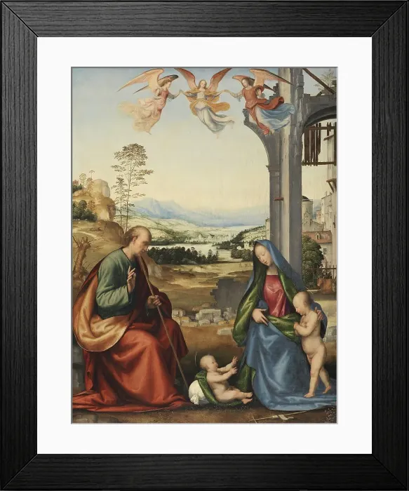 Framed Print : The Holy Family with the Infant Saint John the Baptist, 1506. Creator: Fra Bartolomeo Framed Print : The Holy Family with the Infant Saint John the Baptist, 1506. Creator: Fra Bartolomeo