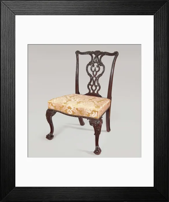 Framed Print : Side Chair, c1755-60. Creator: Unknown Framed Print : Side Chair, c1755-60. Creator: Unknown