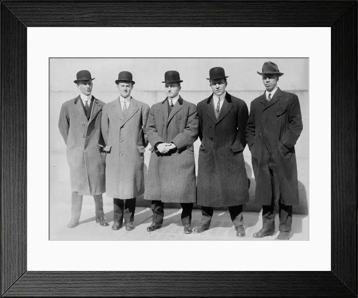 Framed Print : Z. Erhard, C. Hoff, G. Simmons, Bert Daniels, E. Bergen, 1913. Creator: Bain News Service Framed Print : Z. Erhard, C. Hoff, G. Simmons, Bert Daniels, E. Bergen, 1913. Creator: Bain News Service