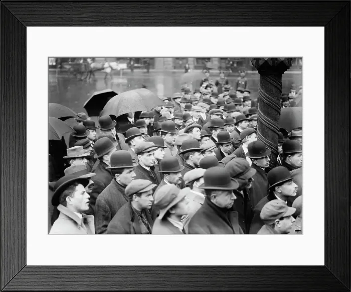 Framed Print : Lawrence strike meeting, New York, (1912?). Creator: Bain News Service Framed Print : Lawrence strike meeting, New York, (1912?). Creator: Bain News Service