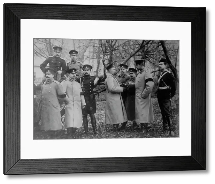 Framed Print : Russian officers, between c1910 and c1915. Creator: Bain News Service Framed Print : Russian officers, between c1910 and c1915. Creator: Bain News Service