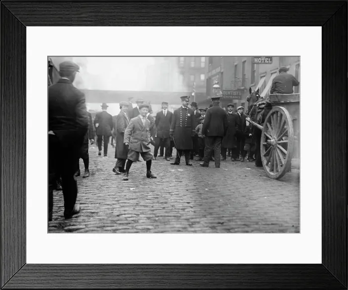 Framed Print : Garbage strike, 1911. Creator: Bain News Service Framed Print : Garbage strike, 1911. Creator: Bain News Service