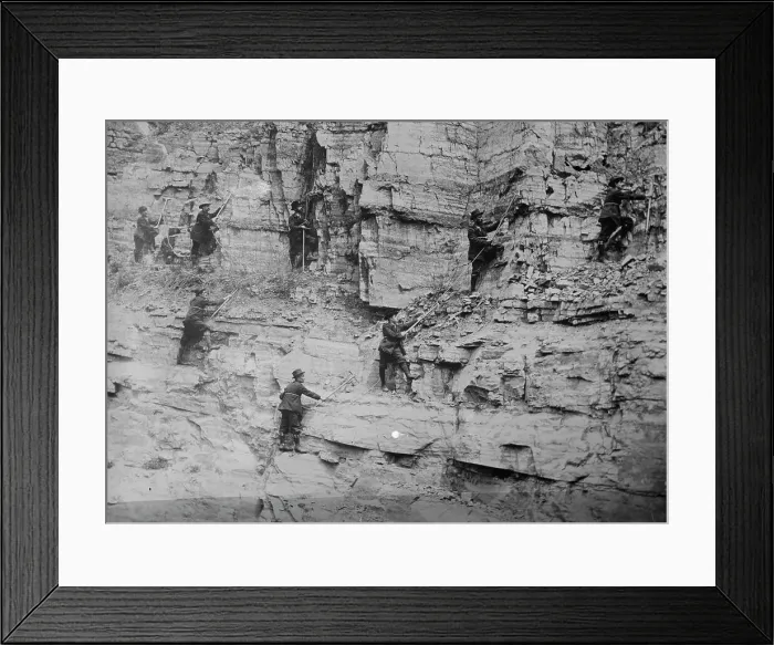 Framed Print : Swiss guides on Canadian Pacific Rd. between c1910 and c1915. Creator: Bain News Service Framed Print : Swiss guides on Canadian Pacific Rd. between c1910 and c1915. Creator: Bain News Service