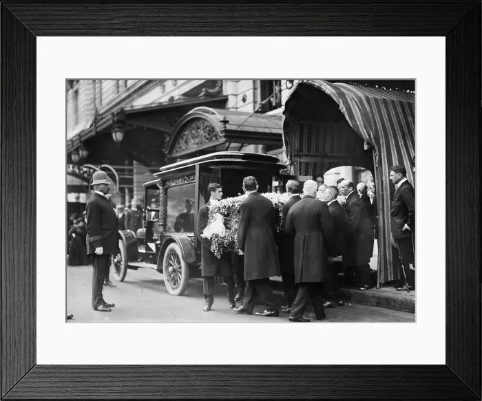 Framed Print : Gates Funeral N.Y. 1911. Creator: Bain News Service Framed Print : Gates Funeral N.Y. 1911. Creator: Bain News Service