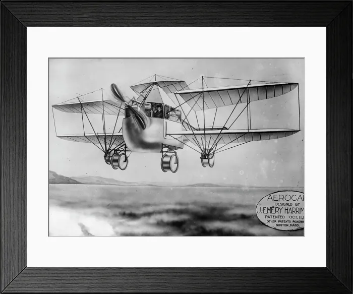 Framed Print : J.E. Harriman's Aerocar, 1910 or 1911. Creator: Bain News Service