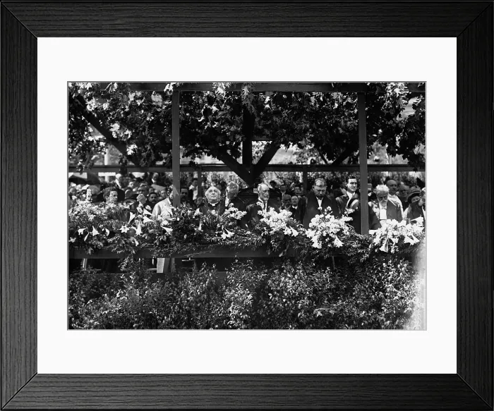 Framed Print : New York City Mayor William J. Gaynor reviewing parade, between 1910 and 1913. Creator: Bain News Service Framed Print : New York City Mayor William J. Gaynor reviewing parade, between 1910 and 1913. Creator: Bain News Service