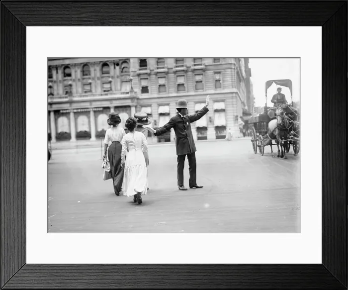 Framed Print : Traffic Squad Police, 1911. Creator: Bain News Service Framed Print : Traffic Squad Police, 1911. Creator: Bain News Service