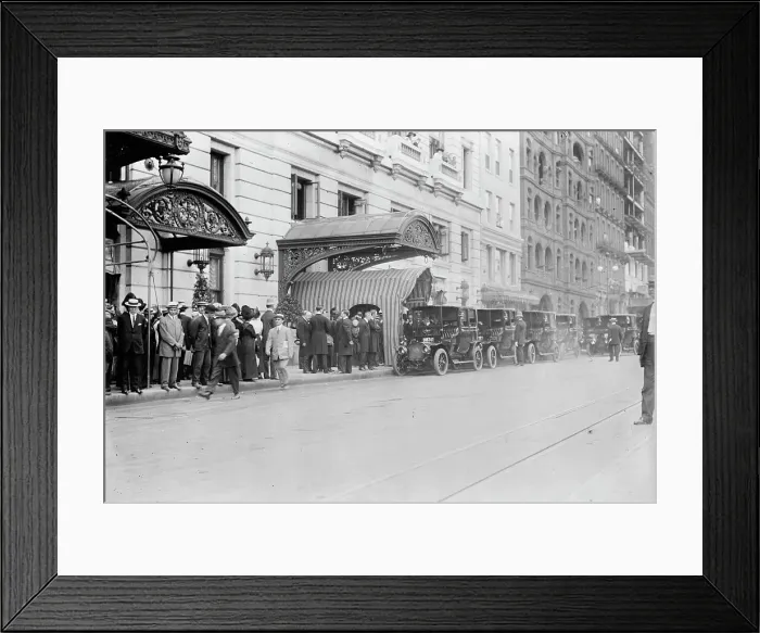 Framed Print : Plaza Hotel - Gates Funeral, 1911. Creator: Bain News Service Framed Print : Plaza Hotel - Gates Funeral, 1911. Creator: Bain News Service