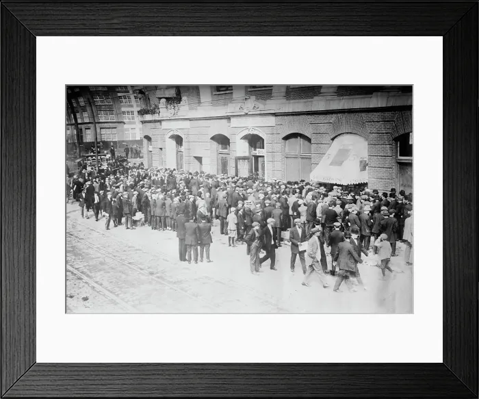 Framed Print : Crowd outside Shibe Park - 9 am. World's Series Phila. 1911. Creator: Bain News Service Framed Print : Crowd outside Shibe Park - 9 am. World's Series Phila. 1911. Creator: Bain News Service