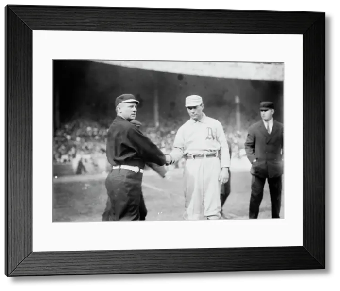 Framed Print : John McGraw, New York, NL & Davis, Philadelphia, AL (baseball), 1911. Creator: Bain News Service Framed Print : John McGraw, New York, NL & Davis, Philadelphia, AL (baseball), 1911. Creator: Bain News Service
