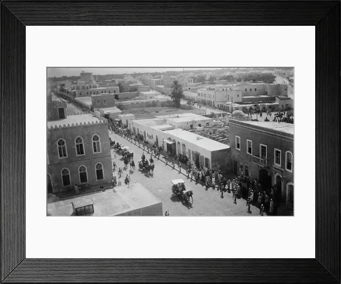 Framed Print : Italians taking possession of Tripoli, 1911. Creator: Bain News Service Framed Print : Italians taking possession of Tripoli, 1911. Creator: Bain News Service