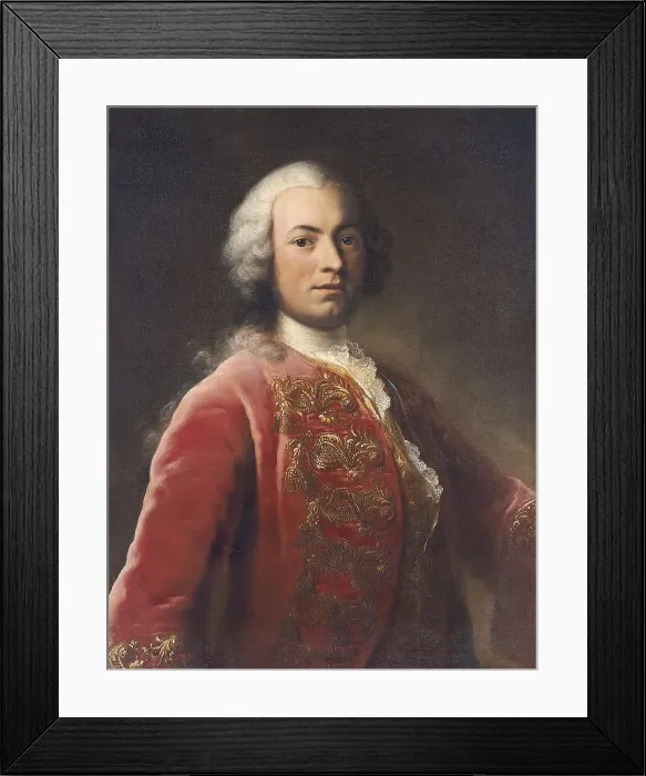 Framed Print : Portrait of Franz Carl von Soyer, 1750. Creator: Georg Desmarees Framed Print : Portrait of Franz Carl von Soyer, 1750. Creator: Georg Desmarees