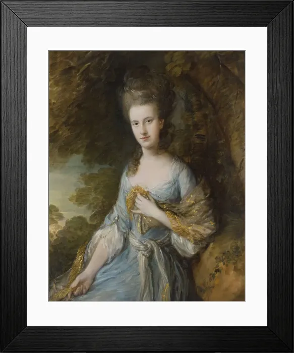 Framed Print : Portrait of Sarah Buxton, 1776. Creator: Thomas Gainsborough Framed Print : Portrait of Sarah Buxton, 1776. Creator: Thomas Gainsborough
