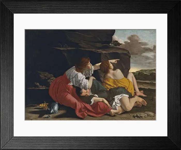 Framed Print : Lot and His Daughters, 1621. Creator: Workshop of Orazio Gentileschi Framed Print : Lot and His Daughters, 1621. Creator: Workshop of Orazio Gentileschi
