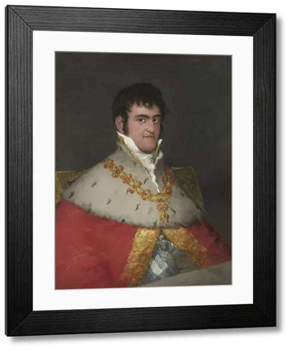 Framed Print : Portrait of Ferdinand VII, 1814. Creator: Francisco Goya Framed Print : Portrait of Ferdinand VII, 1814. Creator: Francisco Goya