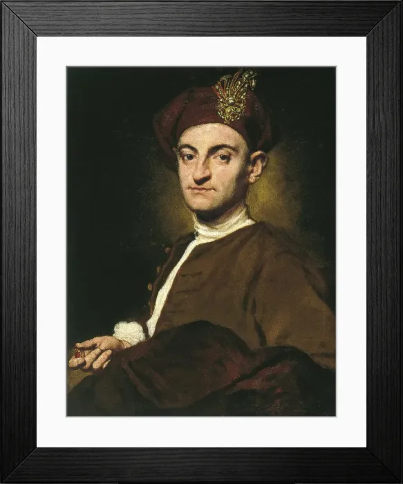 Framed Print : Portrait of a Goldsmith, 1735. Creator: Giuseppe Ghislandi Framed Print : Portrait of a Goldsmith, 1735. Creator: Giuseppe Ghislandi