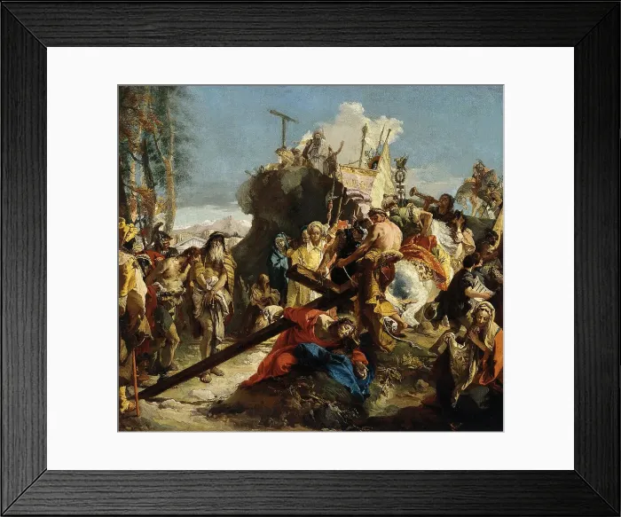 Framed Print : Christ on the route to Calvary, unknown date, (c1730). Creators: Workshop of Giovanni Battista Tiepolo, Giovanni Battista Tiepolo Framed Print : Christ on the route to Calvary, unknown date, (c1730). Creators: Workshop of Giovanni Battista Tiepolo, Giovanni Battista Tiepolo