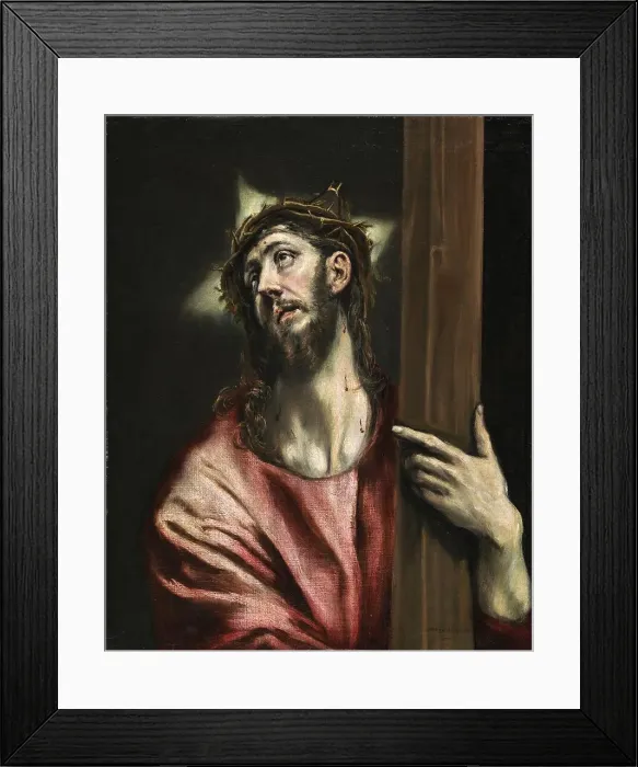 Framed Print : Christ with the Cross, 1587. Creator: El Greco Framed Print : Christ with the Cross, 1587. Creator: El Greco