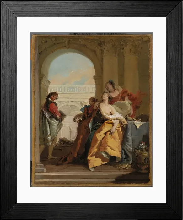 Framed Print : The Death of Sophonisba, 1760. Creator: Giovanni Battista Tiepolo Framed Print : The Death of Sophonisba, 1760. Creator: Giovanni Battista Tiepolo