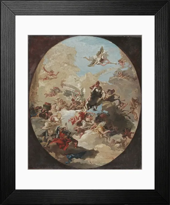 Framed Print : The Apotheosis of Hercules, 1765. Creator: Giovanni Domenico Tiepolo Framed Print : The Apotheosis of Hercules, 1765. Creator: Giovanni Domenico Tiepolo