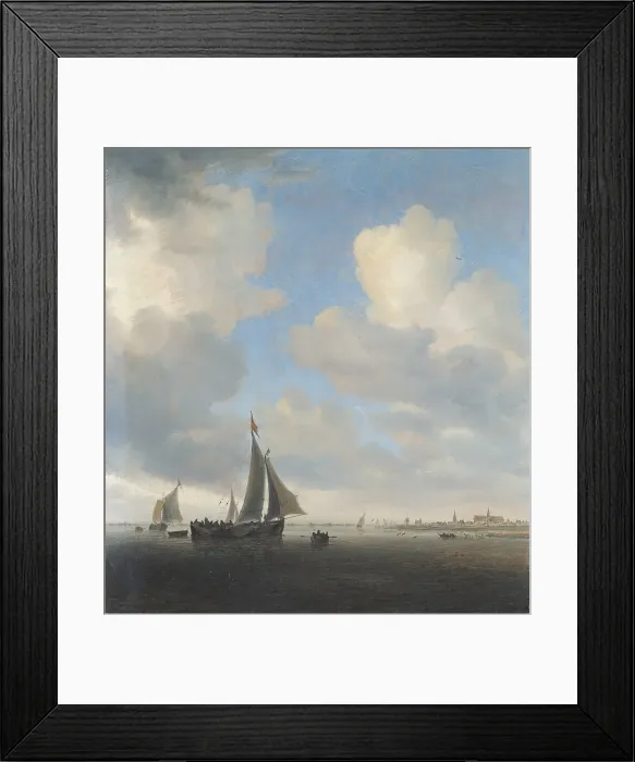 Framed Print : View of Alkmaar, 1650. Creator: Salomon Ruysdael Framed Print : View of Alkmaar, 1650. Creator: Salomon Ruysdael