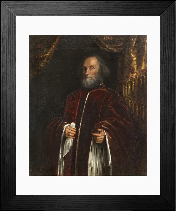 Framed Print : Portrait of a Senator, 1570. Creator: Jacopo Tintoretto Framed Print : Portrait of a Senator, 1570. Creator: Jacopo Tintoretto