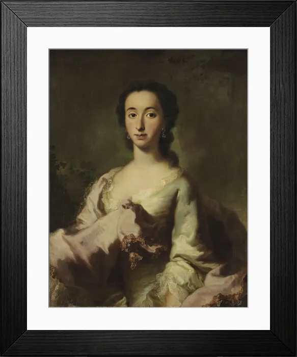 Framed Print : Portrait of Maria Rosa Walburga von Soyer, 1750. Creator: Georg Desmarees Framed Print : Portrait of Maria Rosa Walburga von Soyer, 1750. Creator: Georg Desmarees