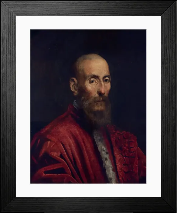 Framed Print : Portrait of a Senator, 1580. Creator: Jacopo Tintoretto Framed Print : Portrait of a Senator, 1580. Creator: Jacopo Tintoretto