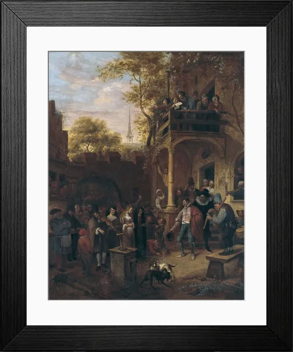 Framed Print : Country Wedding, 1649. Creator: Jan Steen Framed Print : Country Wedding, 1649. Creator: Jan Steen