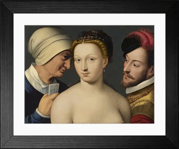 Framed Print : The Love Letter, 1570. Creator: Francois Clouet Framed Print : The Love Letter, 1570. Creator: Francois Clouet